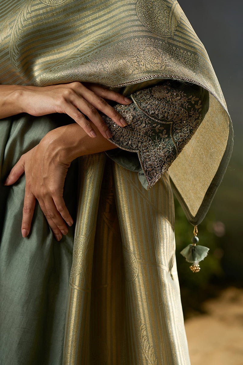 Laurel Oak Silk Festive Kurta Set