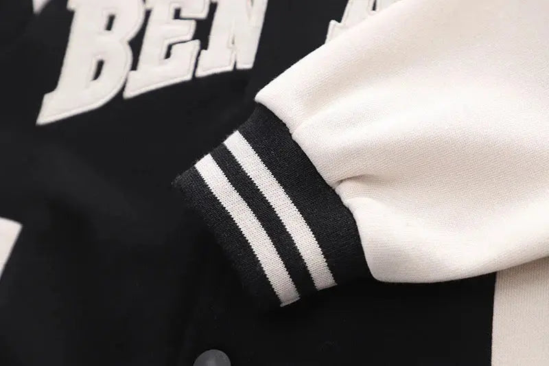 Boys Black Varsity Jacket Outfit Set