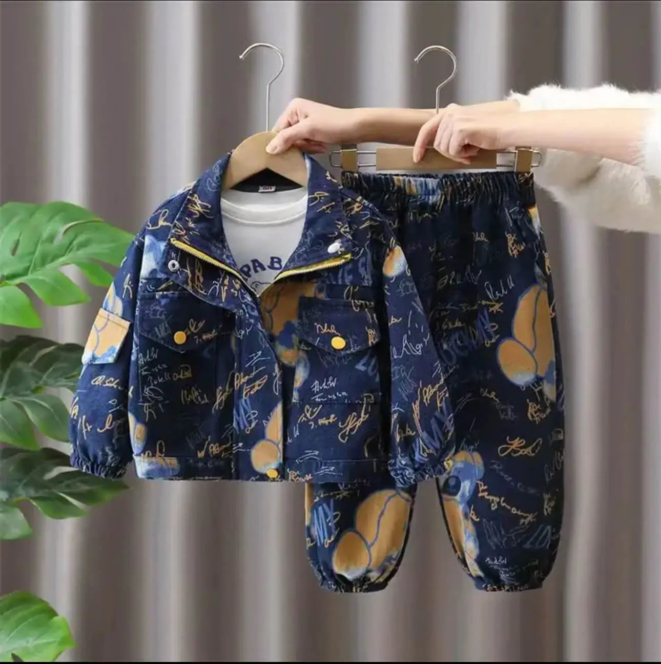 Boys All Over Printed Designer 3 Pcs Set