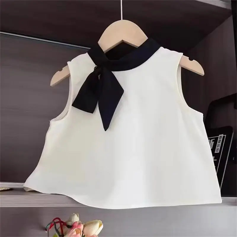 Girls White Top With Palazzo